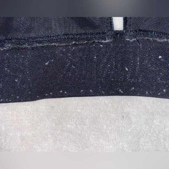 VS PINK BLACK VELVET UNLINED BRALETTE SIZE S - Picture 3 of 5